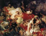 Eugene Delacroix Saar reaches death of that handkerchief Ruse USA oil painting artist